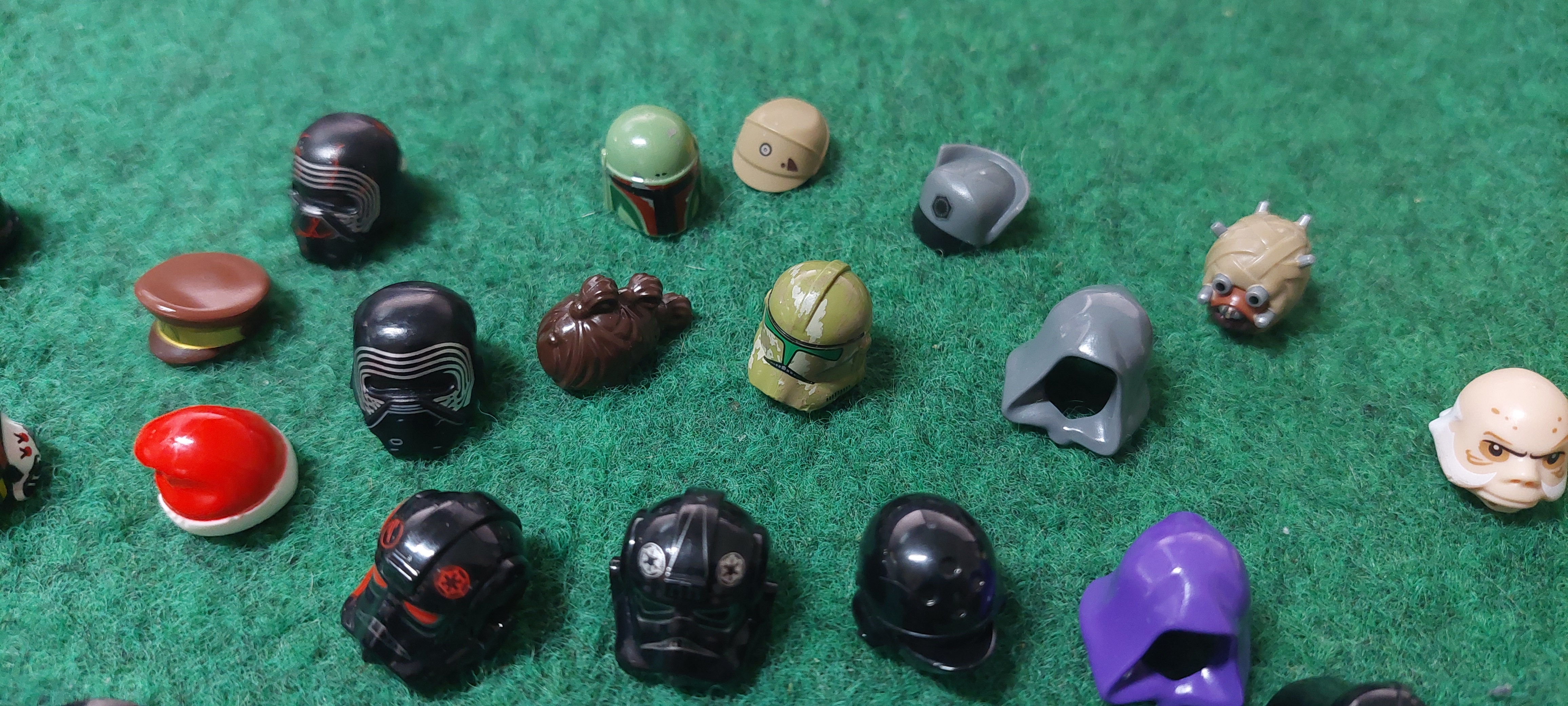 0,06kg LEGO® STAR WARS™ Figuren Helme Kopfbedeckungen Köpfe etc Sammlung kg - Bild 5 von 11