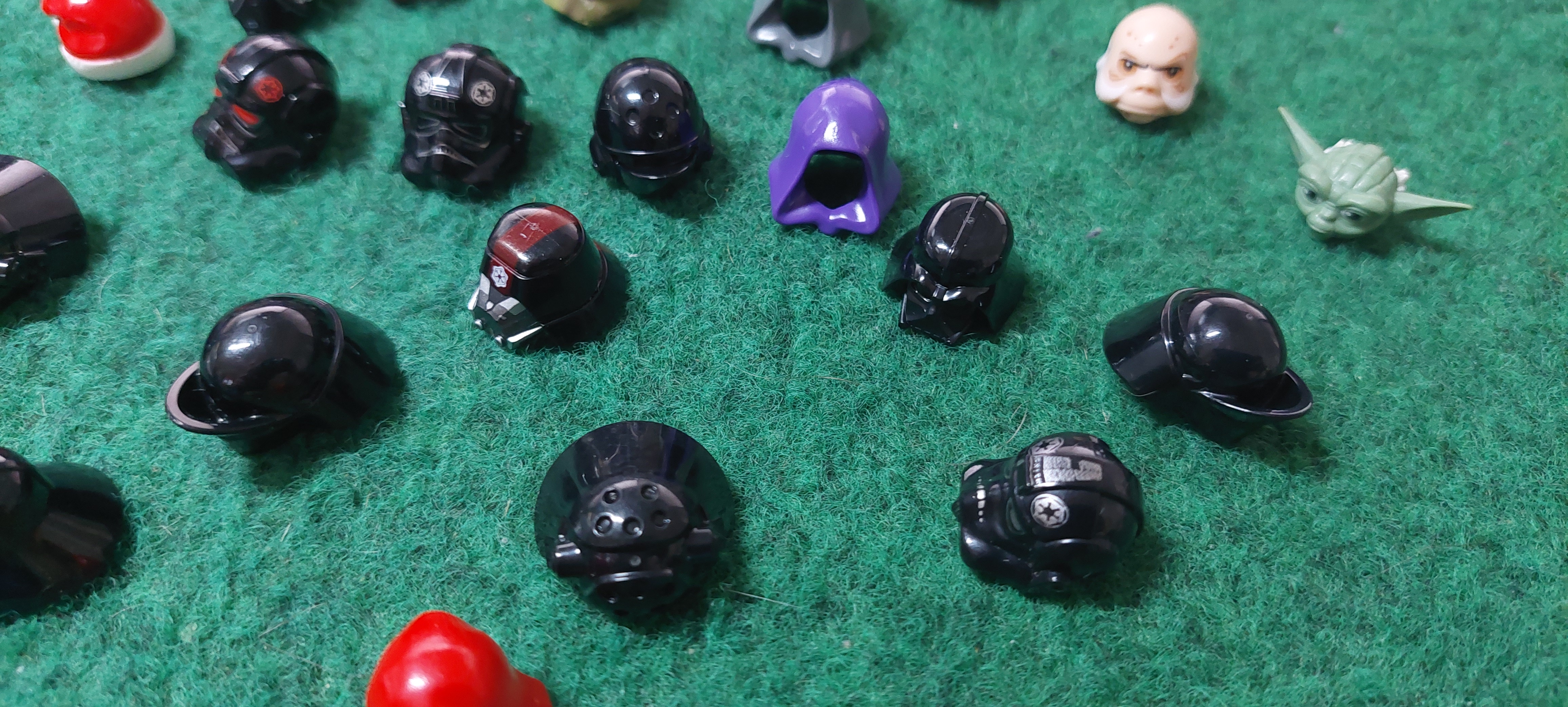 0,06kg LEGO® STAR WARS™ Figuren Helme Kopfbedeckungen Köpfe etc Sammlung kg - Bild 6 von 11